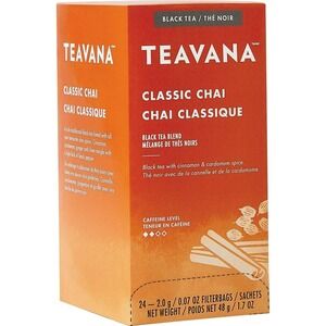 Starbucks Teavana Classic Chai Tea 24 Sachets NEW Sealed